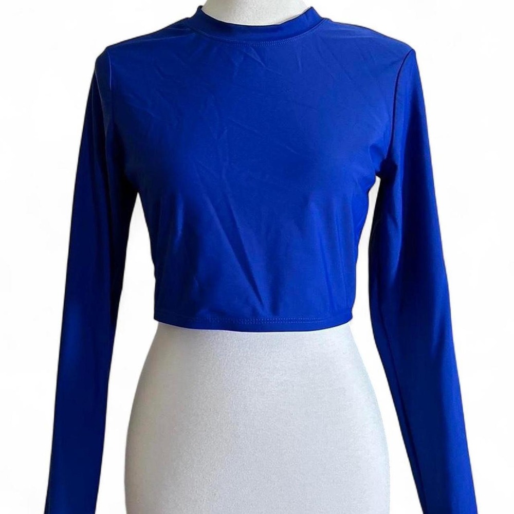 Decree blue swim top